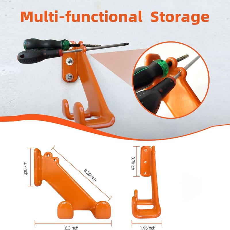 Chainsaw Stand Wall Mount for Garden, Garage, Workshop