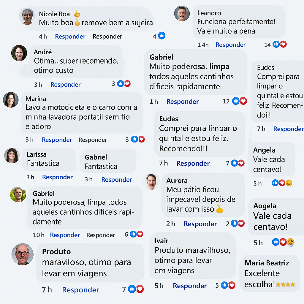 Máquina de lavar de alta pressão sem fios com 2 baterias