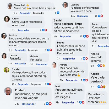 Máquina de lavar de alta pressão sem fios com 2 baterias